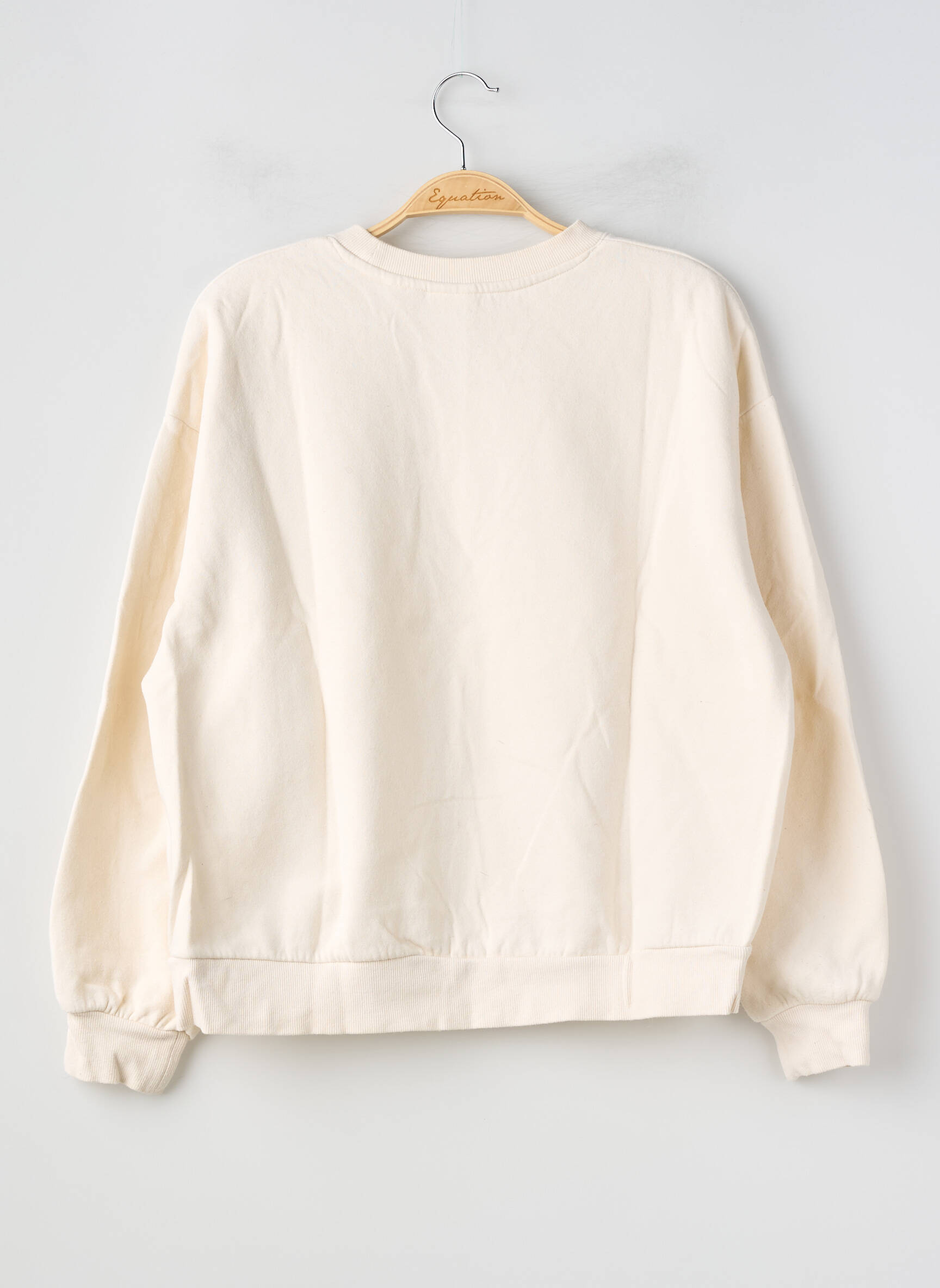 Hanorac elasticitate mâneci lungi bej H&M femeie