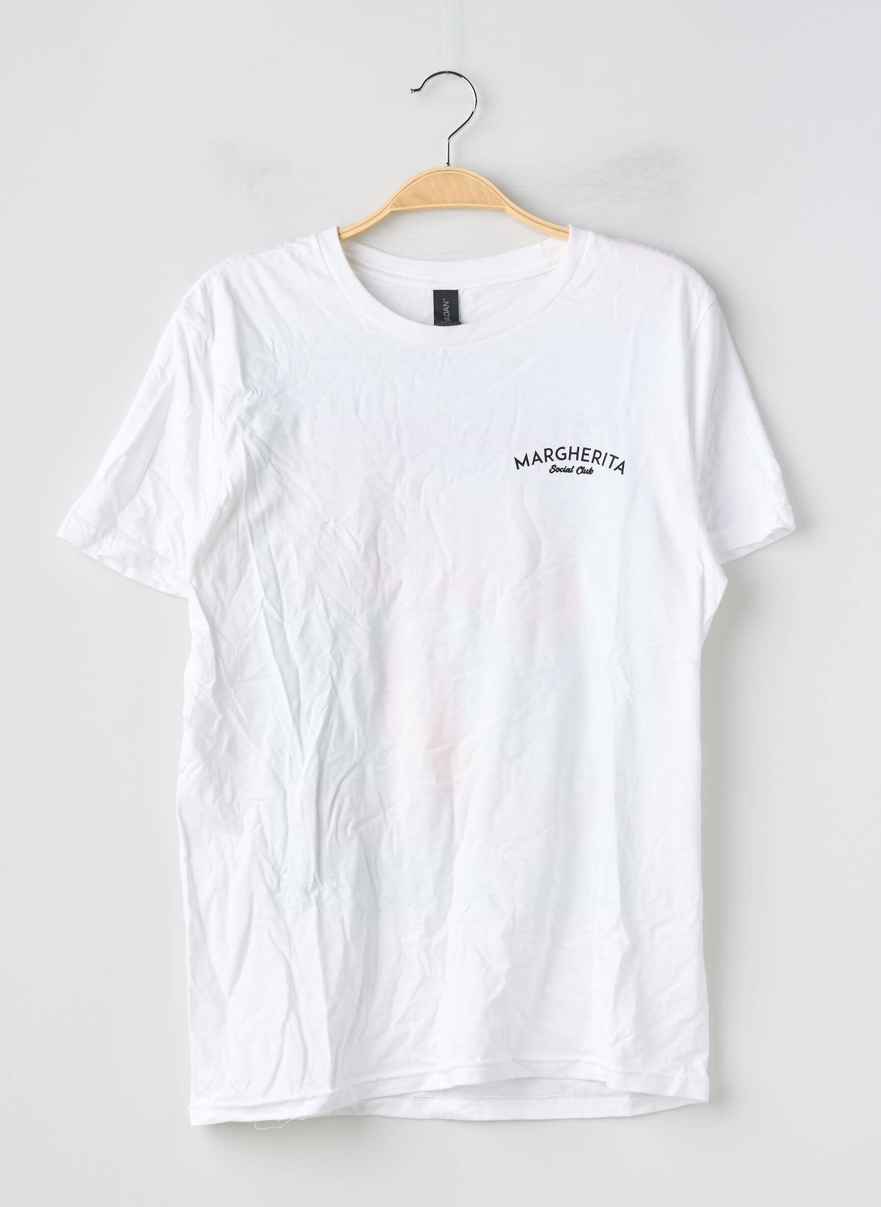 Tricou croială dreaptă mâneci scurte alb GILDAN femeie