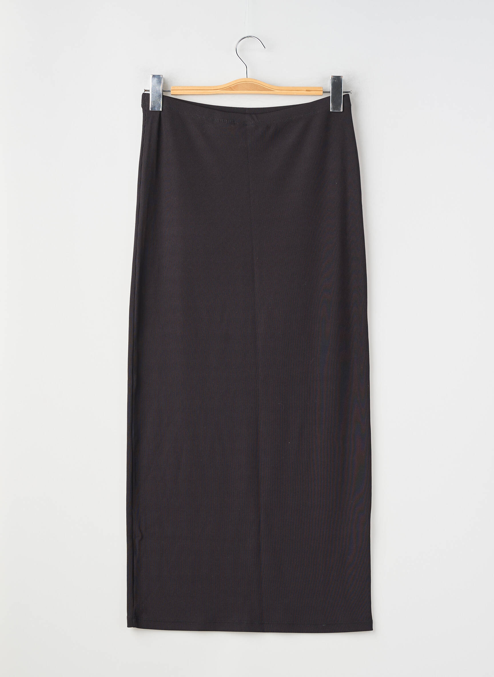 Fustă lungă croială dreaptă negru DIVIDED H&M femeie