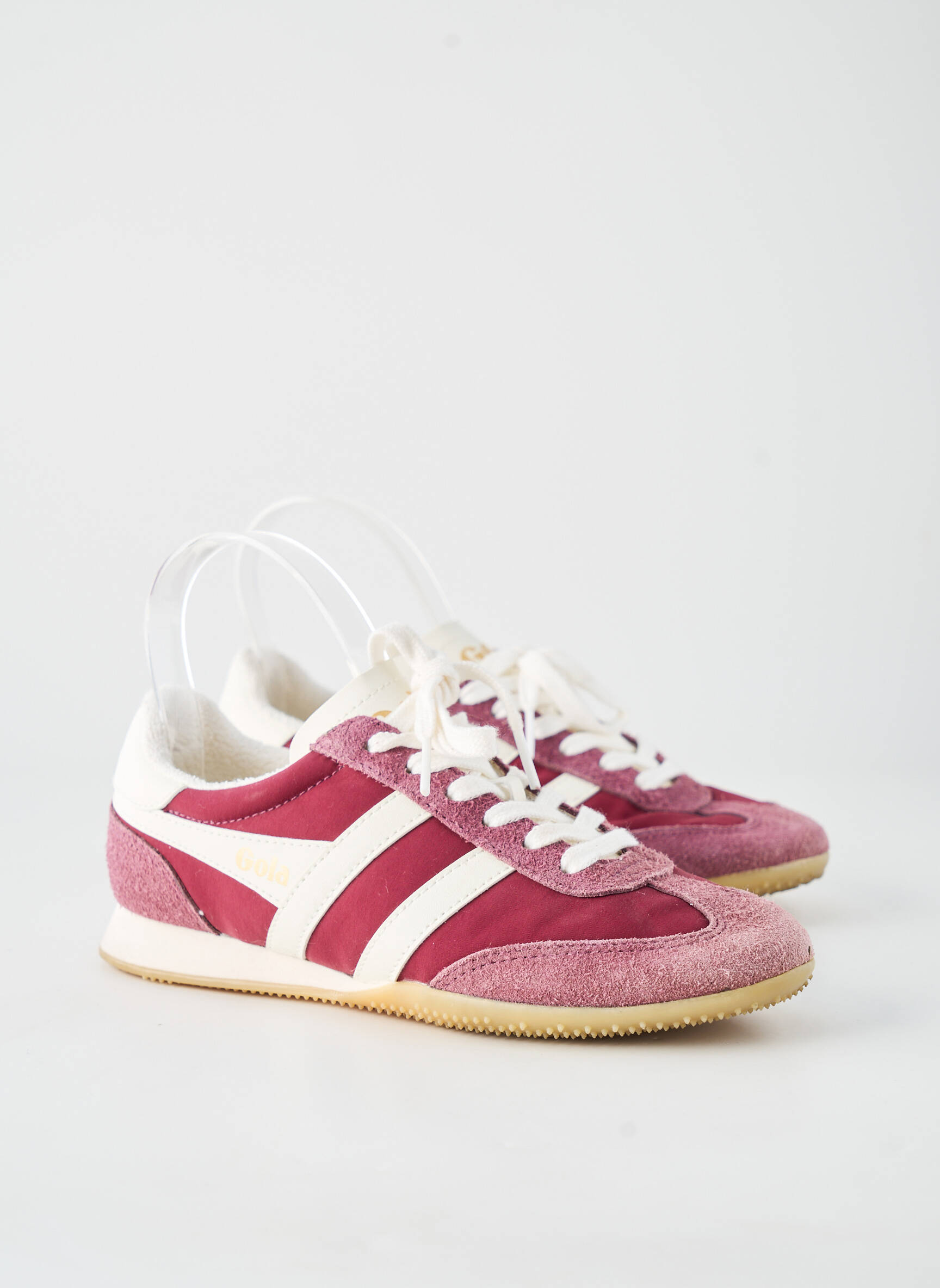 Adidași nubuc toc plat până la 3 cm roșu GOLA femeie