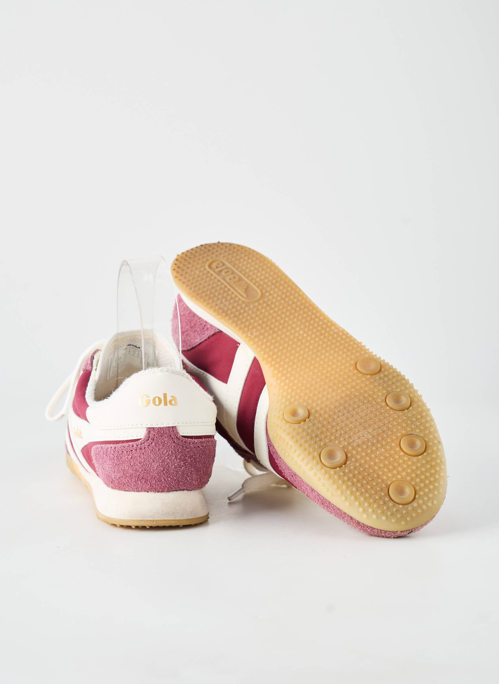 Adidași nubuc toc plat până la 3 cm roșu GOLA femeie