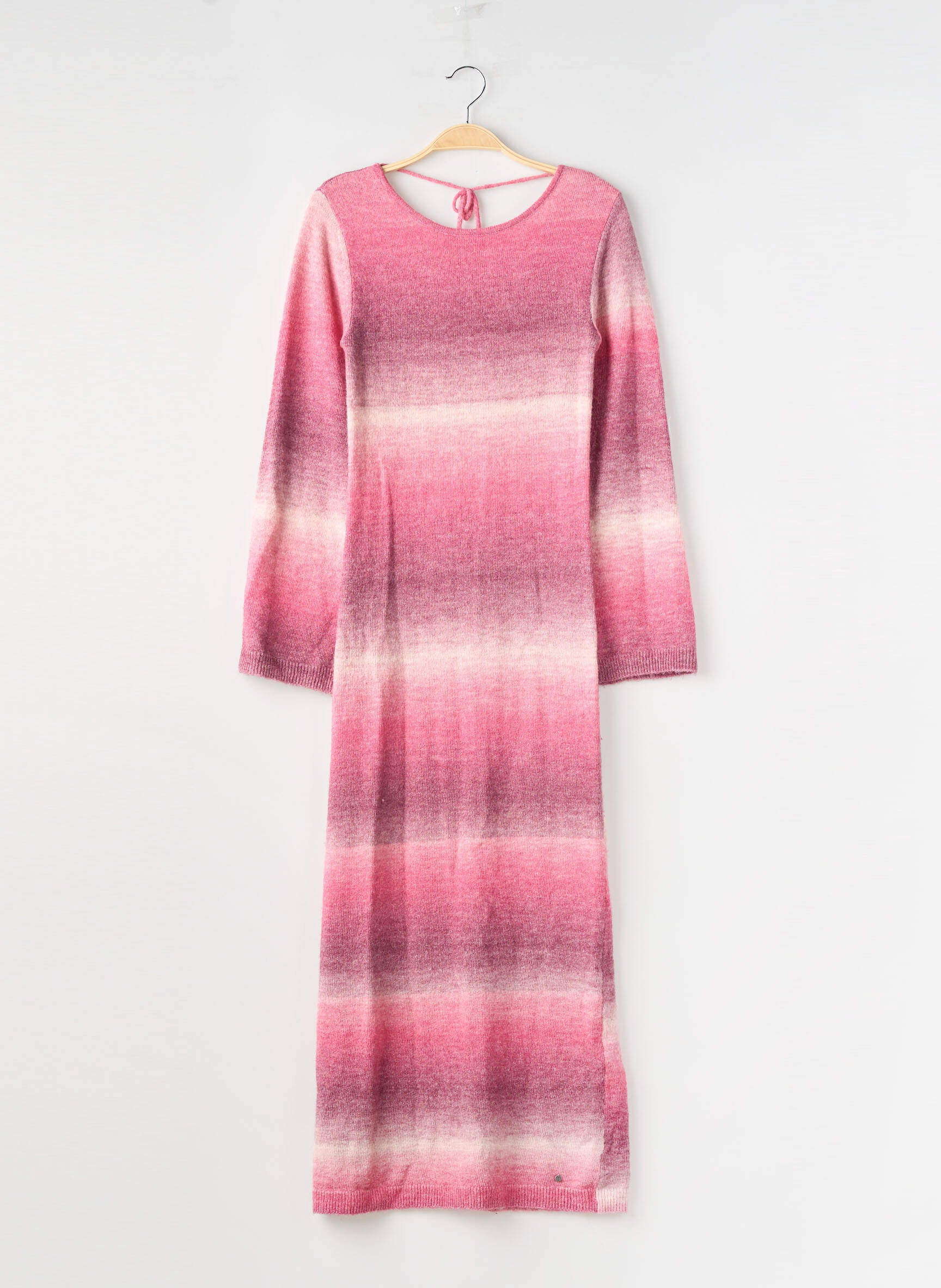 Rochie pulover elasticitate mâneci lungi roz BROWNIE femeie