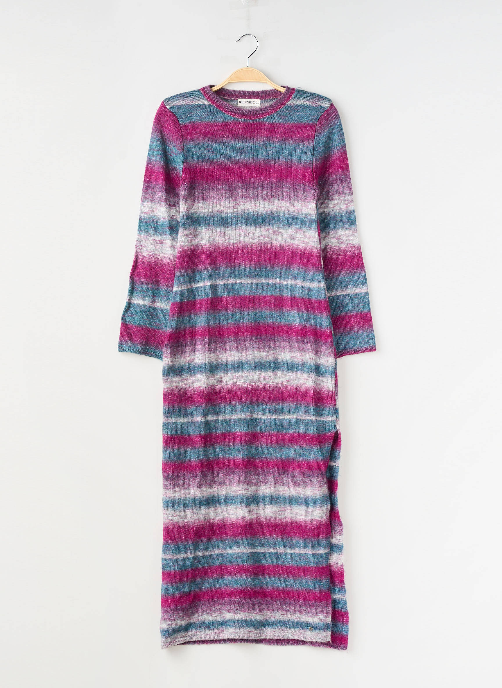 Rochie pulover elasticitate mâneci lungi violet BROWNIE femeie