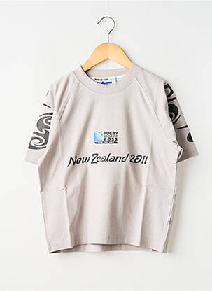 Tricou elasticitate mâneci scurte gri WORLD CUP băiat