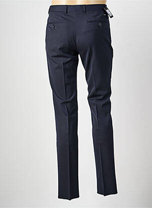 Pantalon slim talie cu cleme mărime normală albastru BRUNO SAINT HILAIRE bărbat