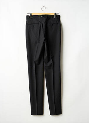 Pantalon slim talie cu cleme mărime normală negru BRUNO SAINT HILAIRE bărbat