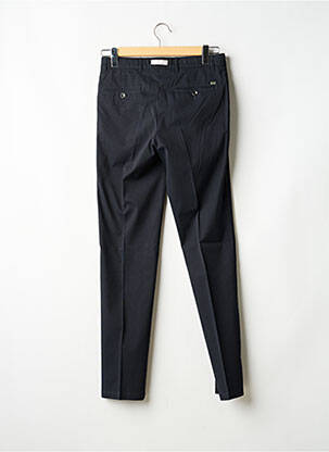 Pantalon slim țesătură poplin talie înaltă albastru BRUNO SAINT HILAIRE bărbat