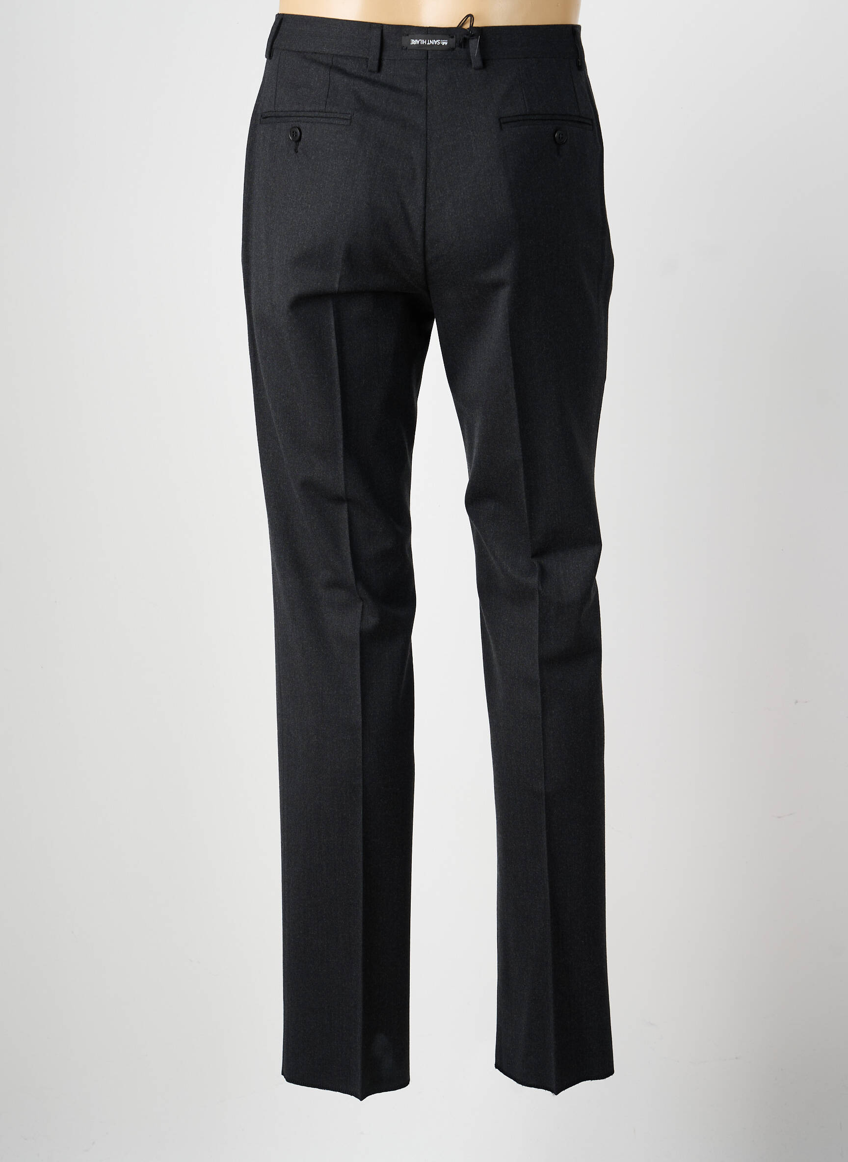 Pantalon slim țesătură melanj mărime normală gri BRUNO SAINT HILAIRE bărbat