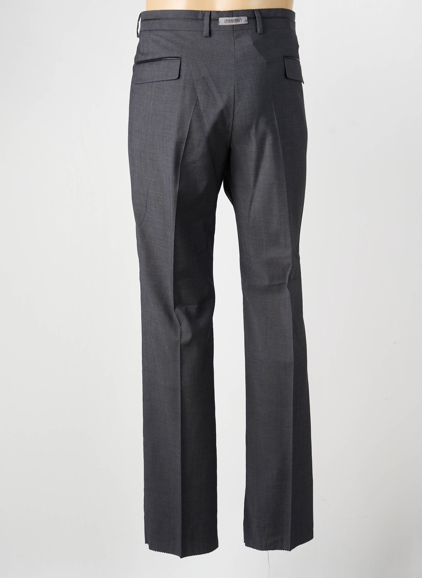 Pantalon slim țesătură melanj mărime normală gri KARL LAGERFELD bărbat