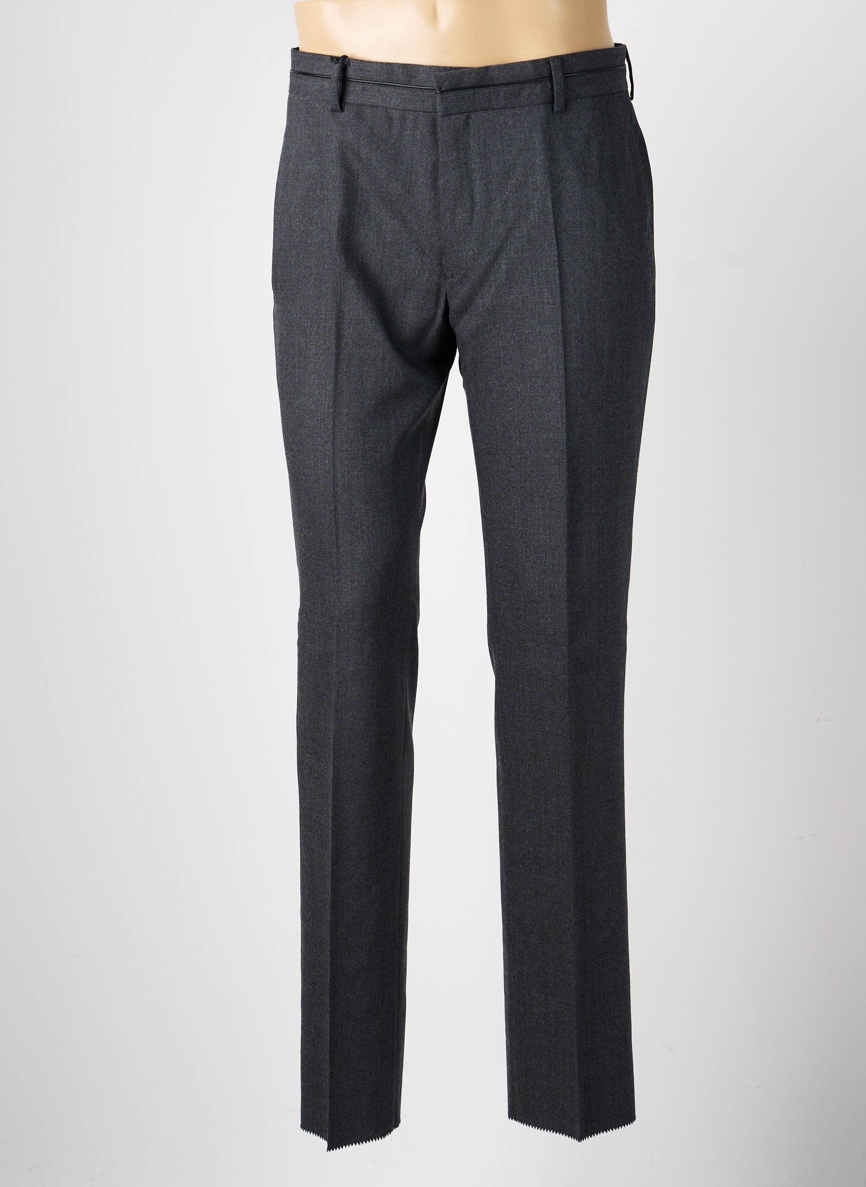 Pantalon slim țesătură melanj mărime normală gri KARL LAGERFELD bărbat