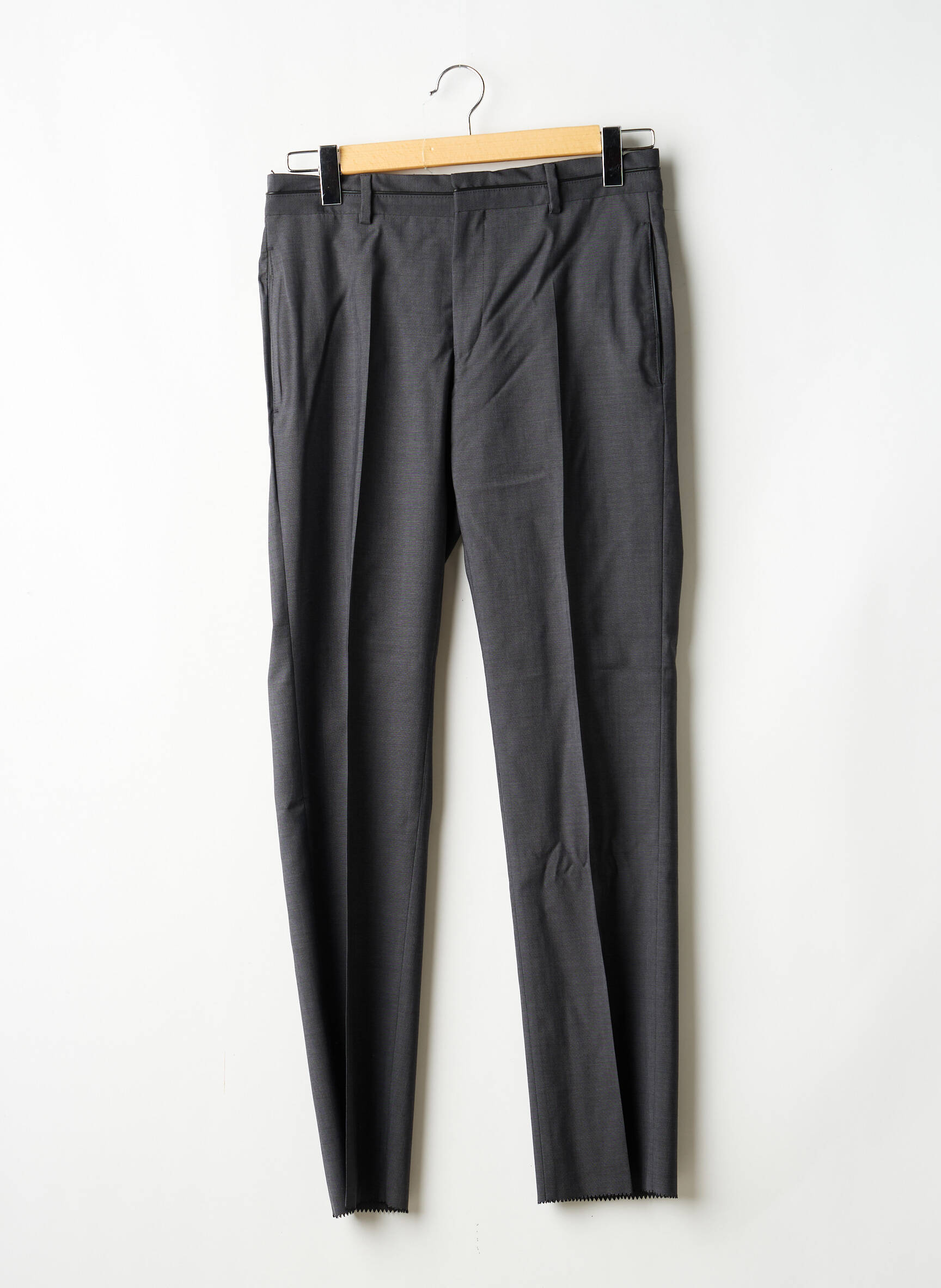 Pantalon slim țesătură melanj mărime normală gri KARL LAGERFELD bărbat