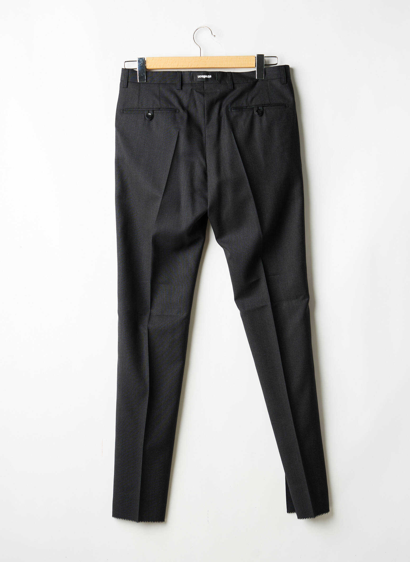 Pantalon slim țesătură melanj mărime normală gri STRELLSON bărbat