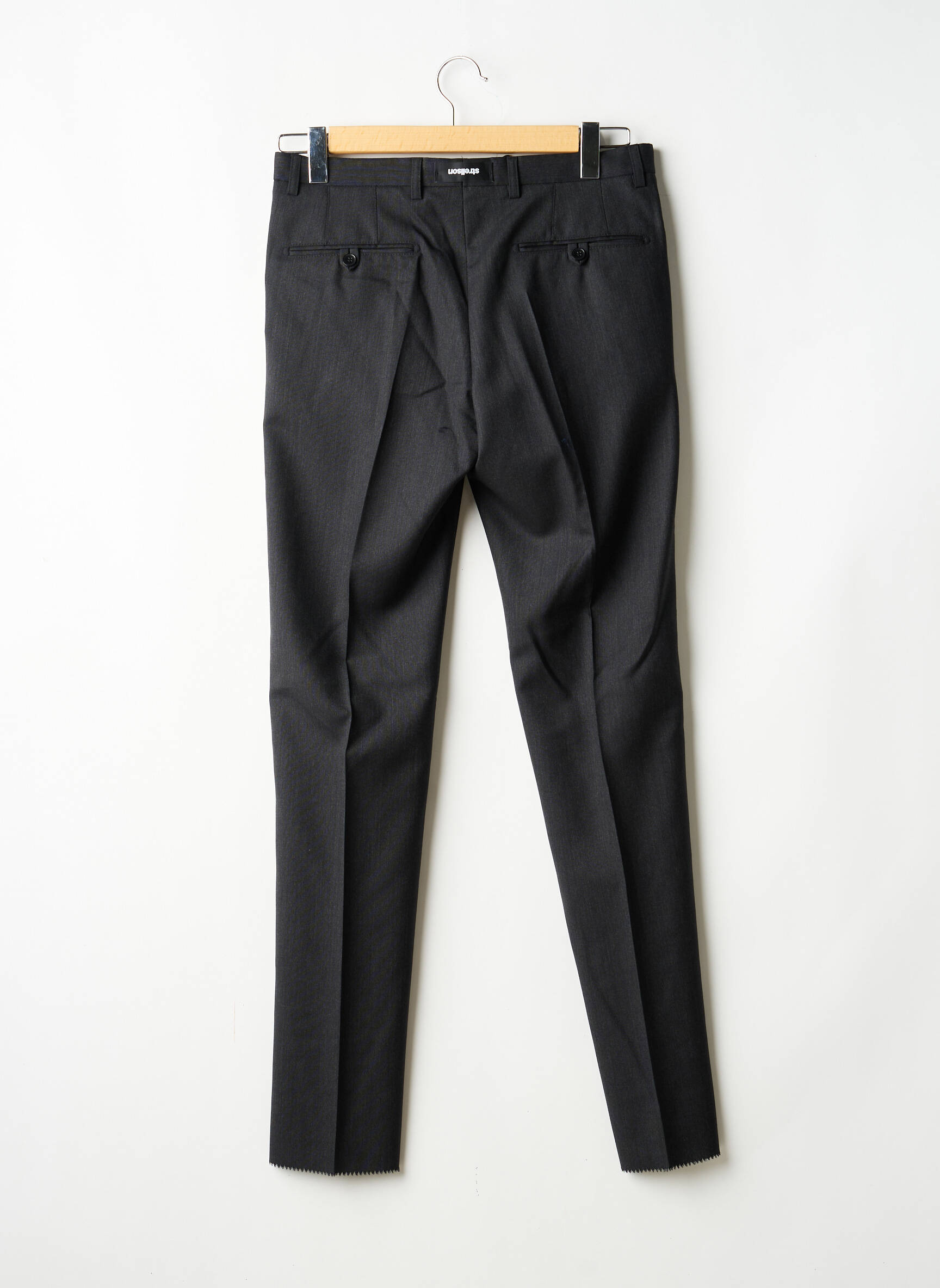 Pantalon slim țesătură melanj mărime normală gri STRELLSON bărbat