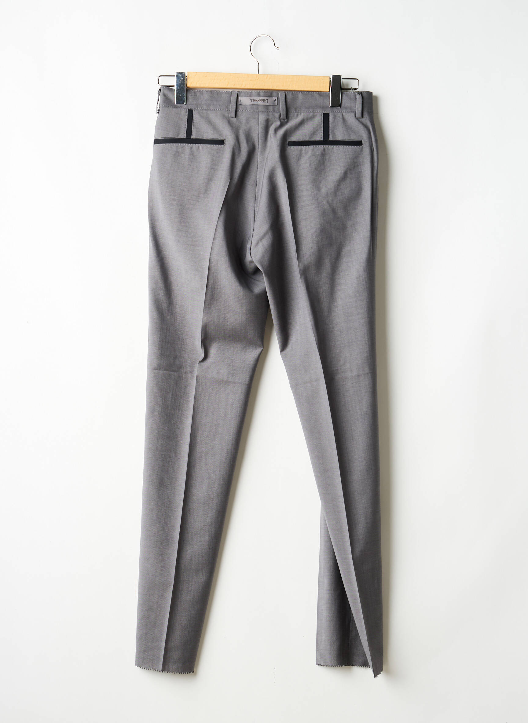 Pantalon slim țesătură melanj talie joasă gri KARL LAGERFELD bărbat