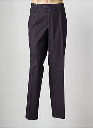 Pantalon drept talie cu cleme mărime normală negru SAINT HILAIRE bărbat
