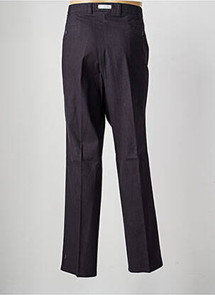 Pantalon drept talie cu cleme mărime normală negru SAINT HILAIRE bărbat