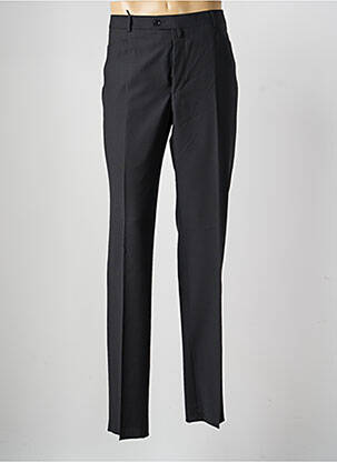 Pantalon drept țesătură poplin mărime normală negru SAINT HILAIRE bărbat
