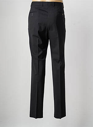 Pantalon drept țesătură poplin mărime normală negru SAINT HILAIRE bărbat