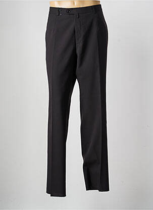 Pantalon drept țesătură poplin mărime normală negru SAINT HILAIRE bărbat