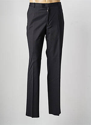 Pantalon drept talie cu cleme mărime normală negru SAINT HILAIRE bărbat