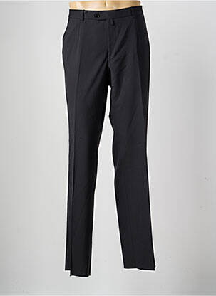 Pantalon drept țesătură poplin mărime normală negru SAINT HILAIRE bărbat