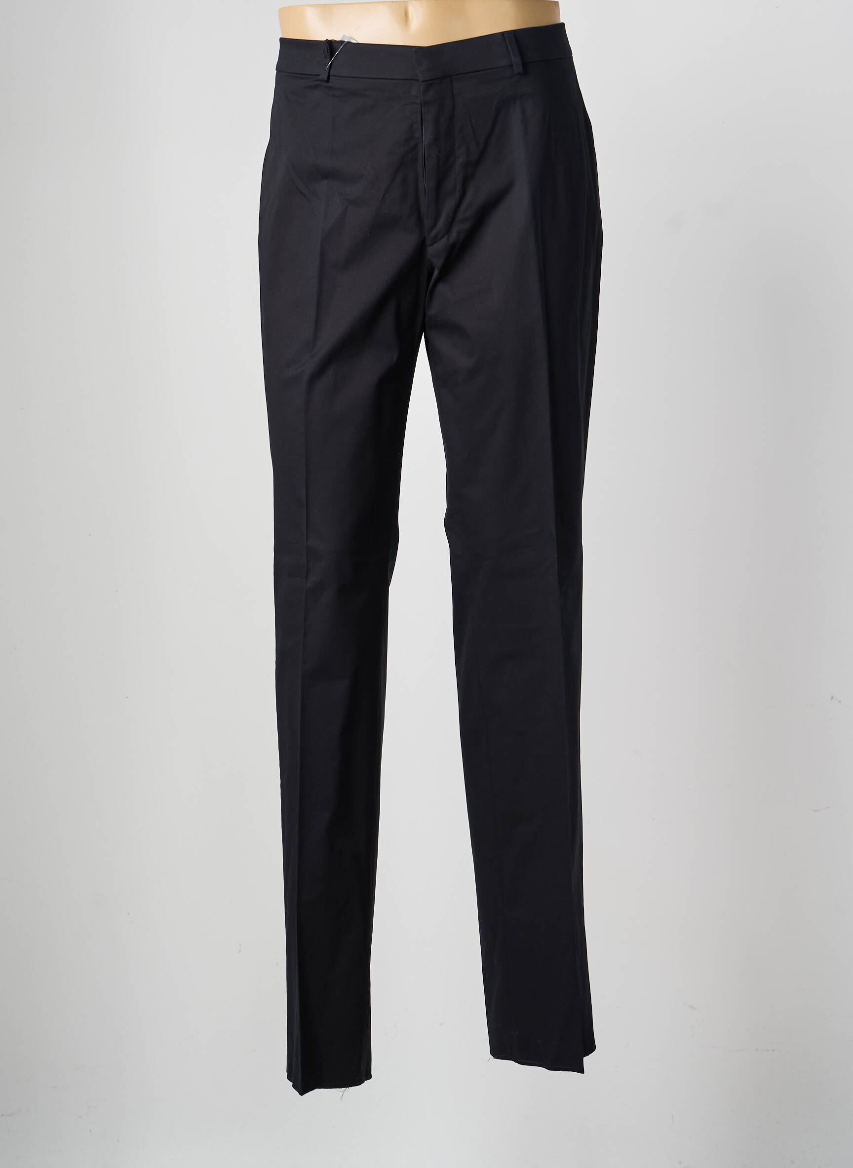 Pantalon drept țesătură poplin mărime normală negru SAINT HILAIRE bărbat