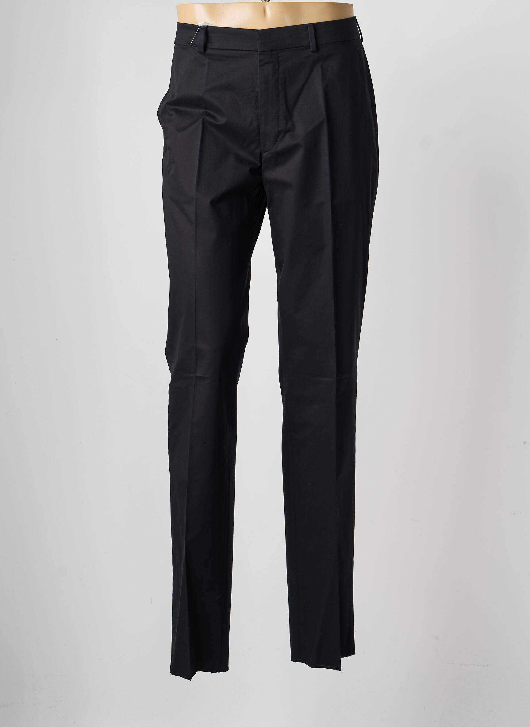Pantalon drept țesătură poplin mărime normală negru SAINT HILAIRE bărbat