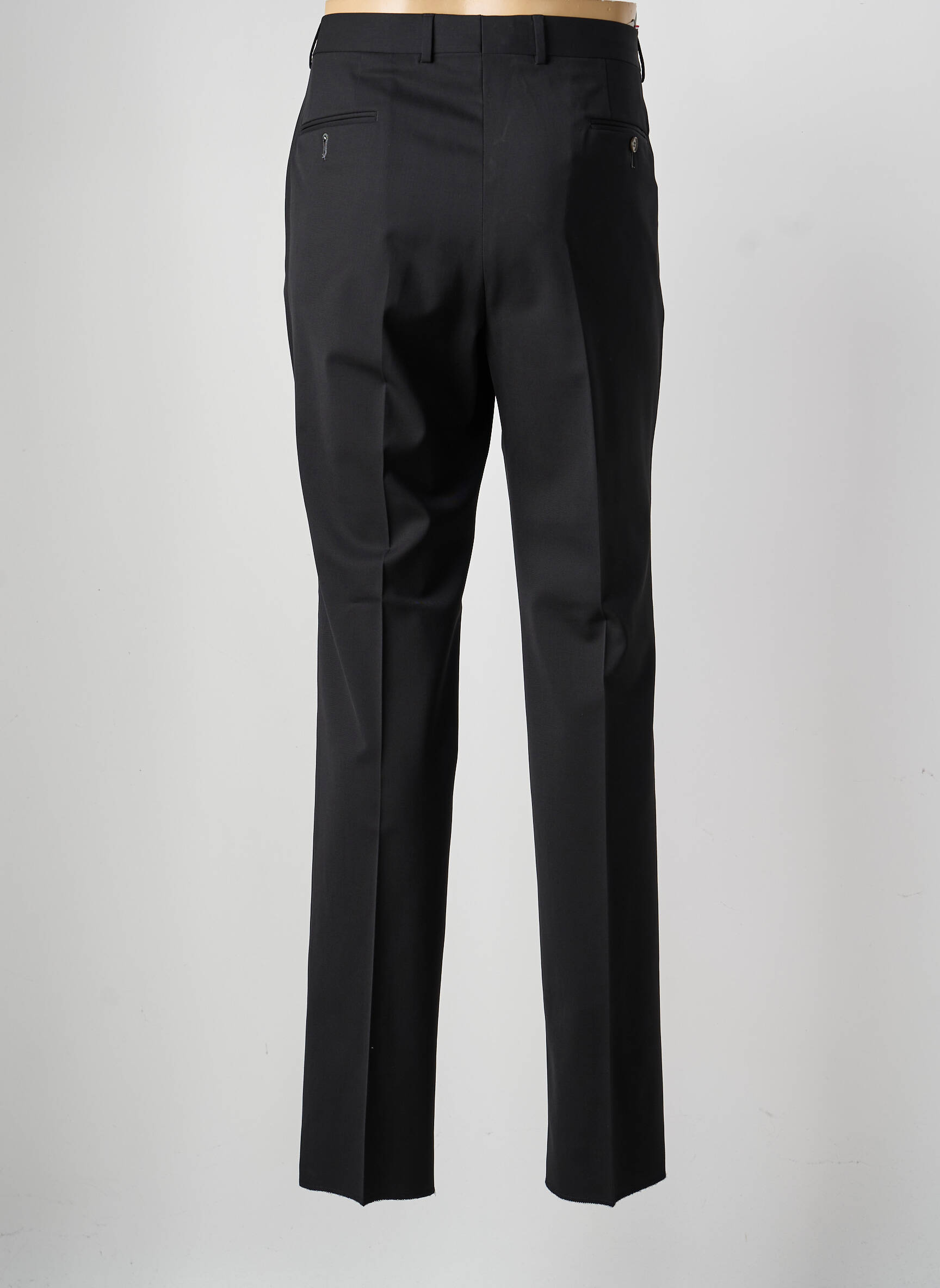 Pantalon drept țesătură poplin mărime normală negru SAINT HILAIRE bărbat