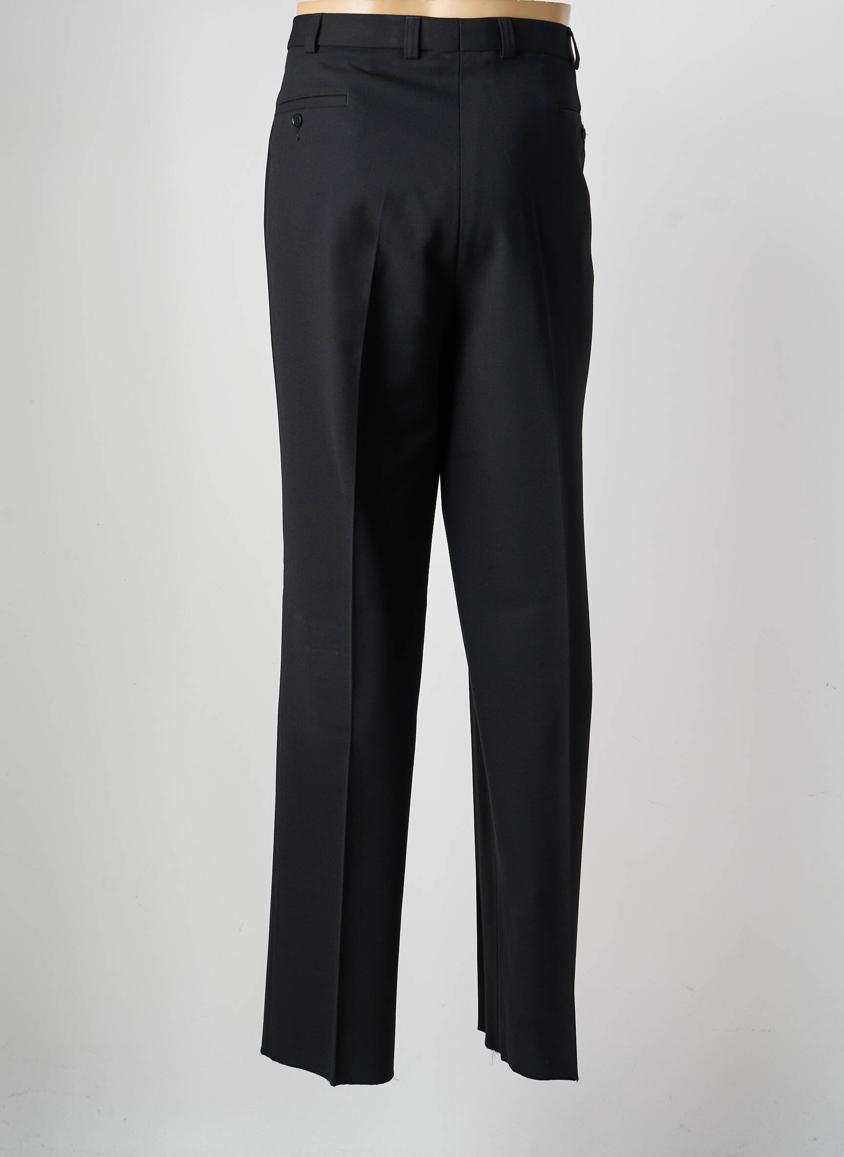 Pantalon drept țesătură poplin mărime normală negru SAINT HILAIRE bărbat