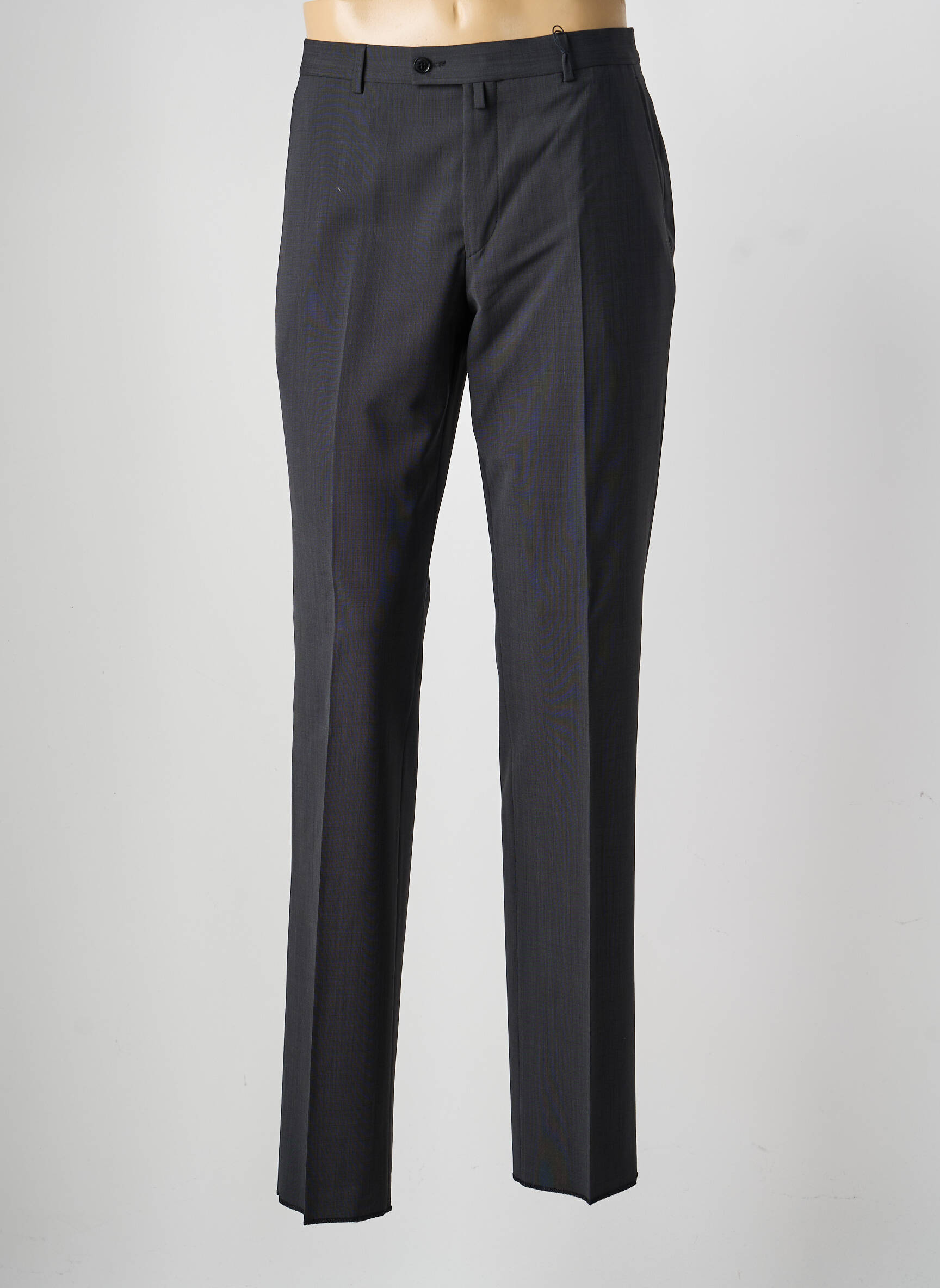 Pantalon drept talie cu cleme mărime normală gri SAINT HILAIRE bărbat