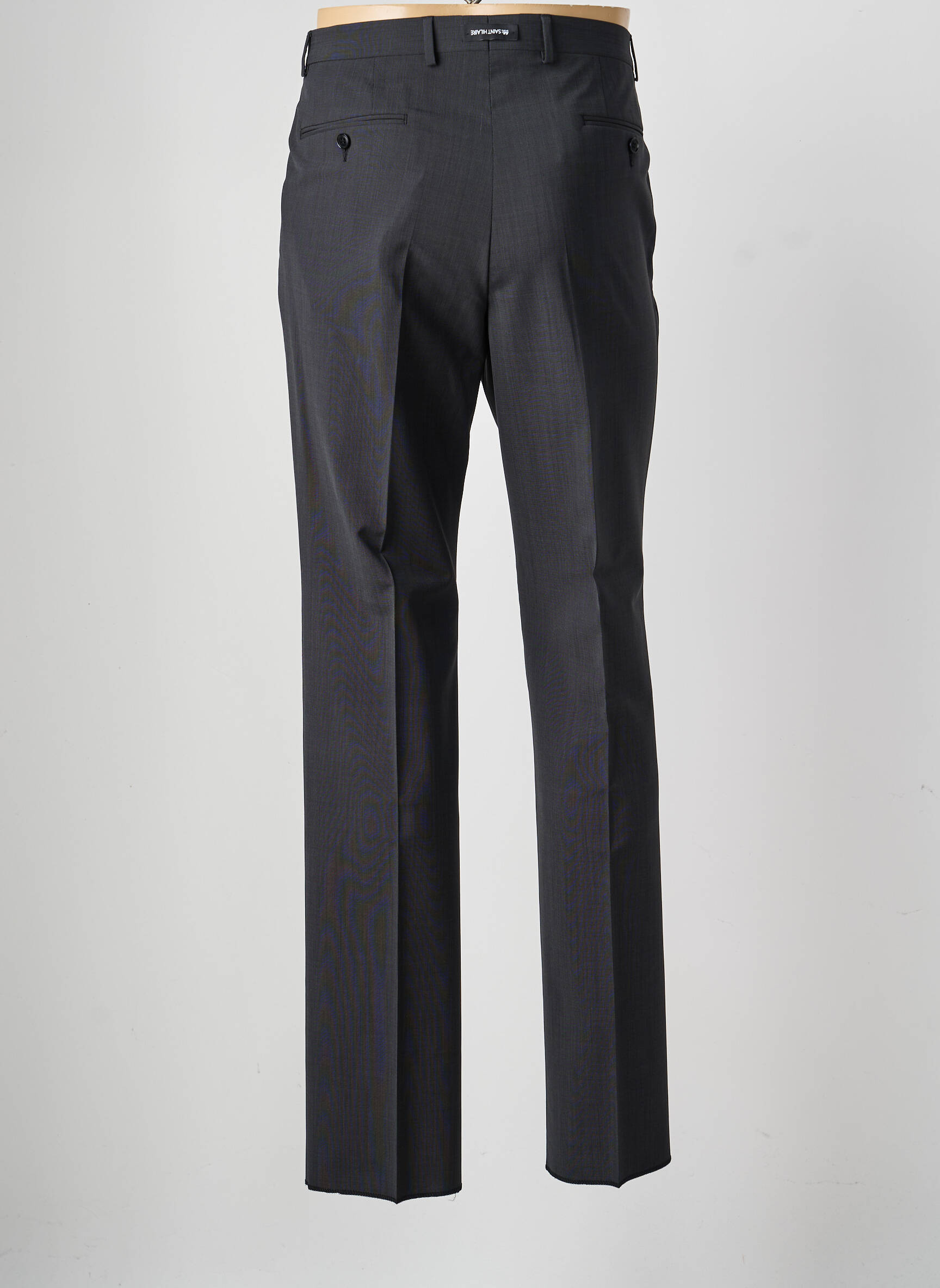 Pantalon drept talie cu cleme mărime normală gri SAINT HILAIRE bărbat