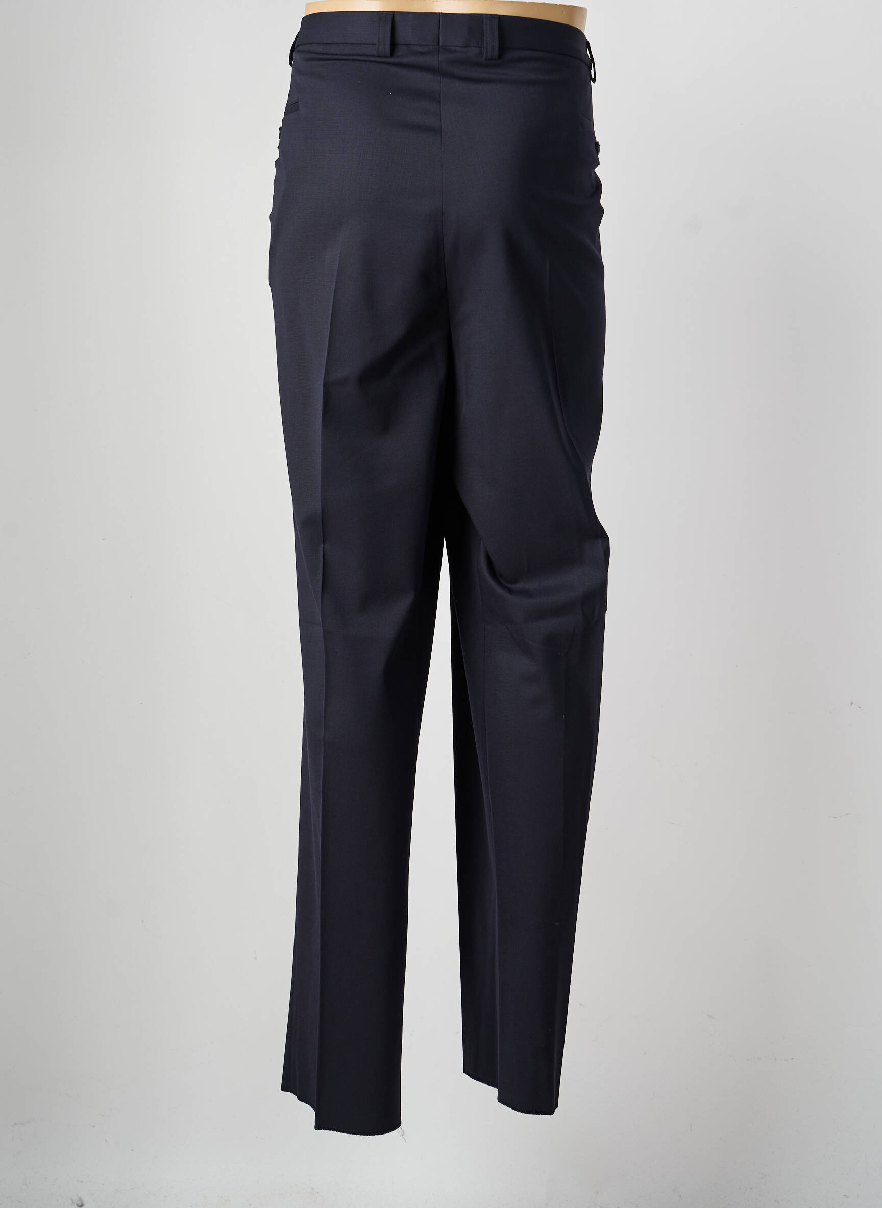 Pantalon drept țesătură poplin mărime normală albastru SAINT HILAIRE bărbat