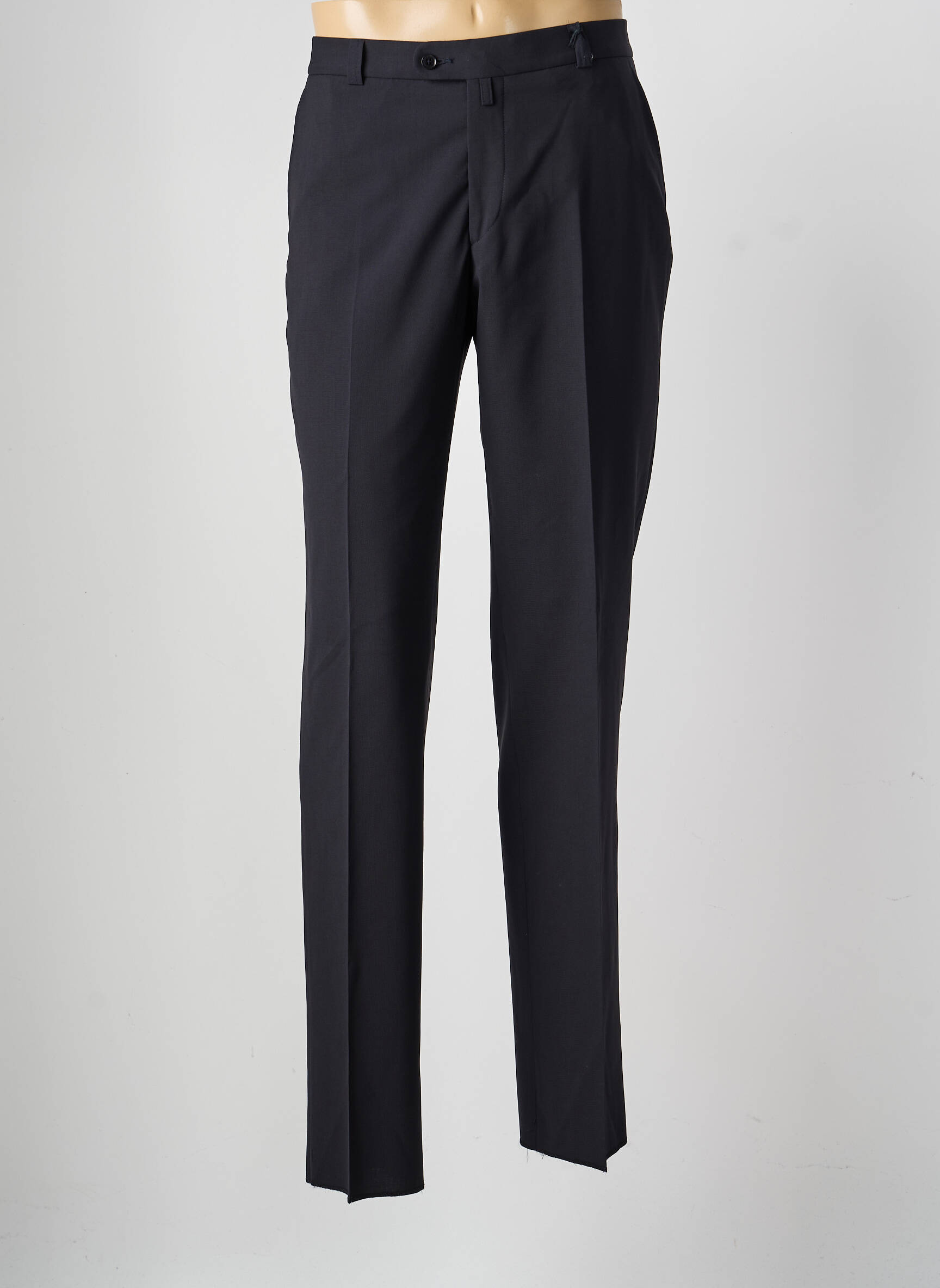 Pantalon drept țesătură poplin mărime normală albastru SAINT HILAIRE bărbat