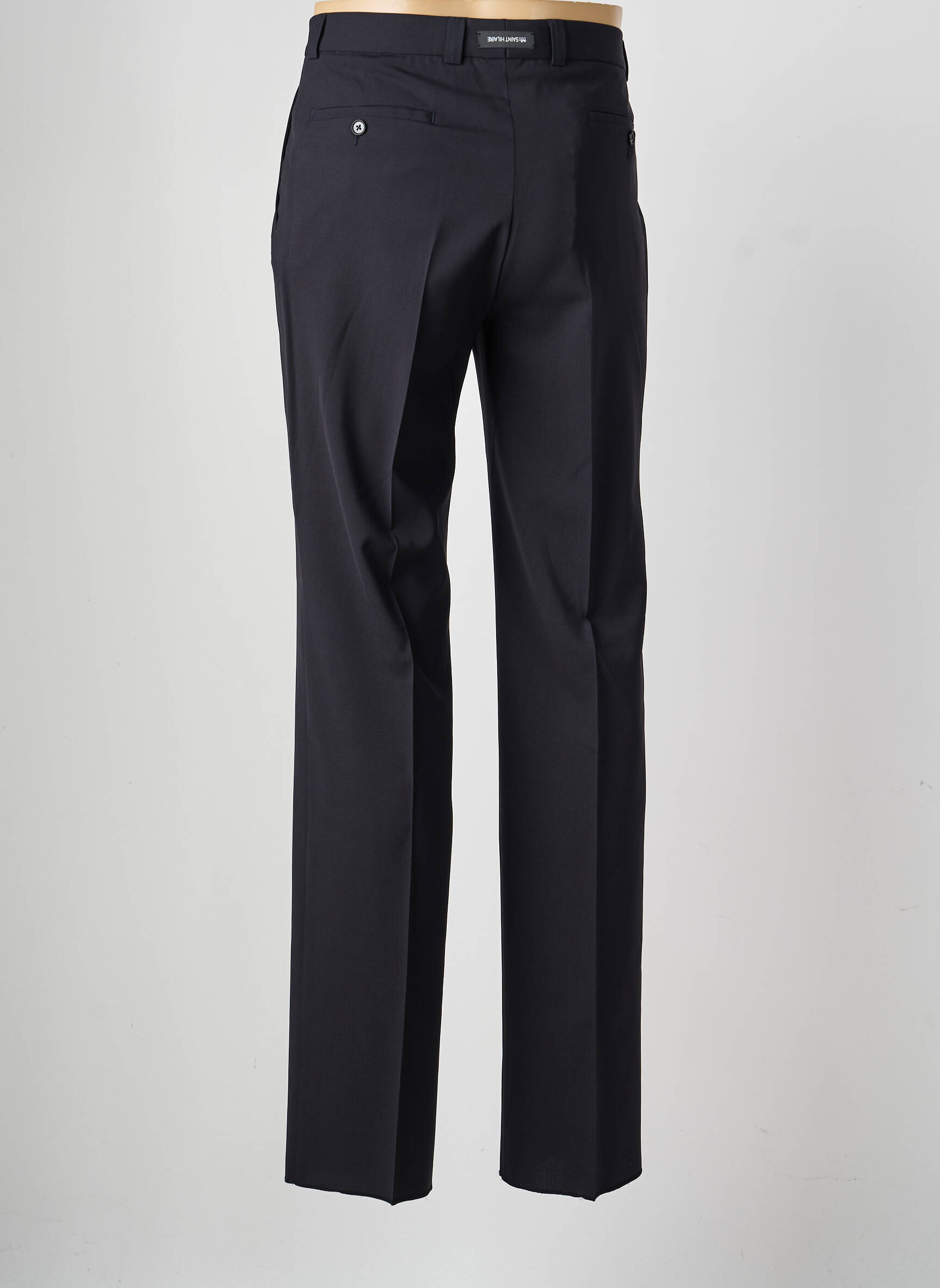 Pantalon drept țesătură poplin mărime normală albastru SAINT HILAIRE bărbat