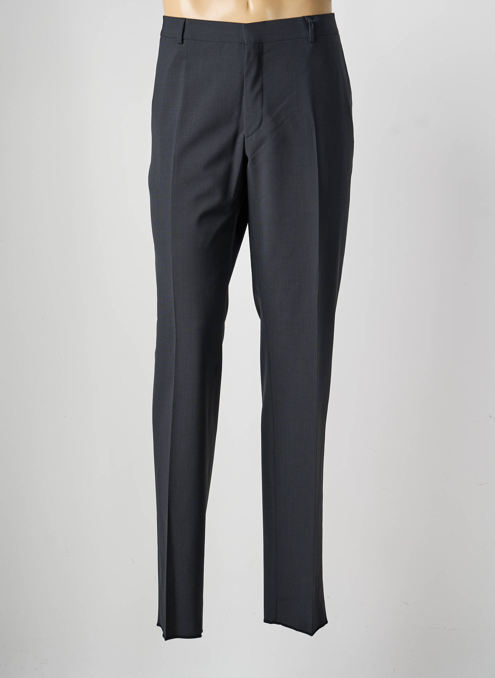 Pantalon drept talie cu cleme mărime normală gri SAINT HILAIRE bărbat