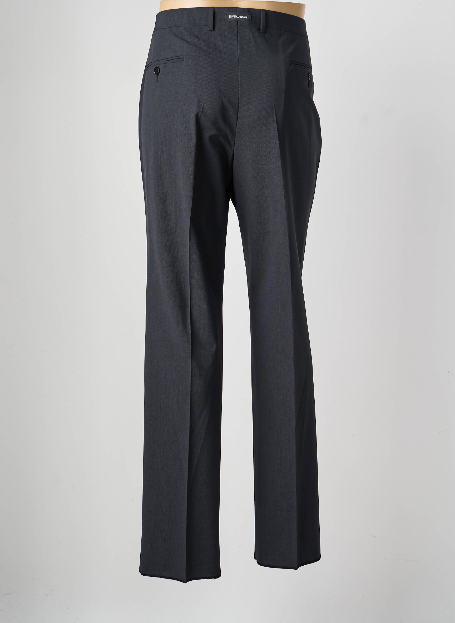 Pantalon drept talie cu cleme mărime normală gri SAINT HILAIRE bărbat