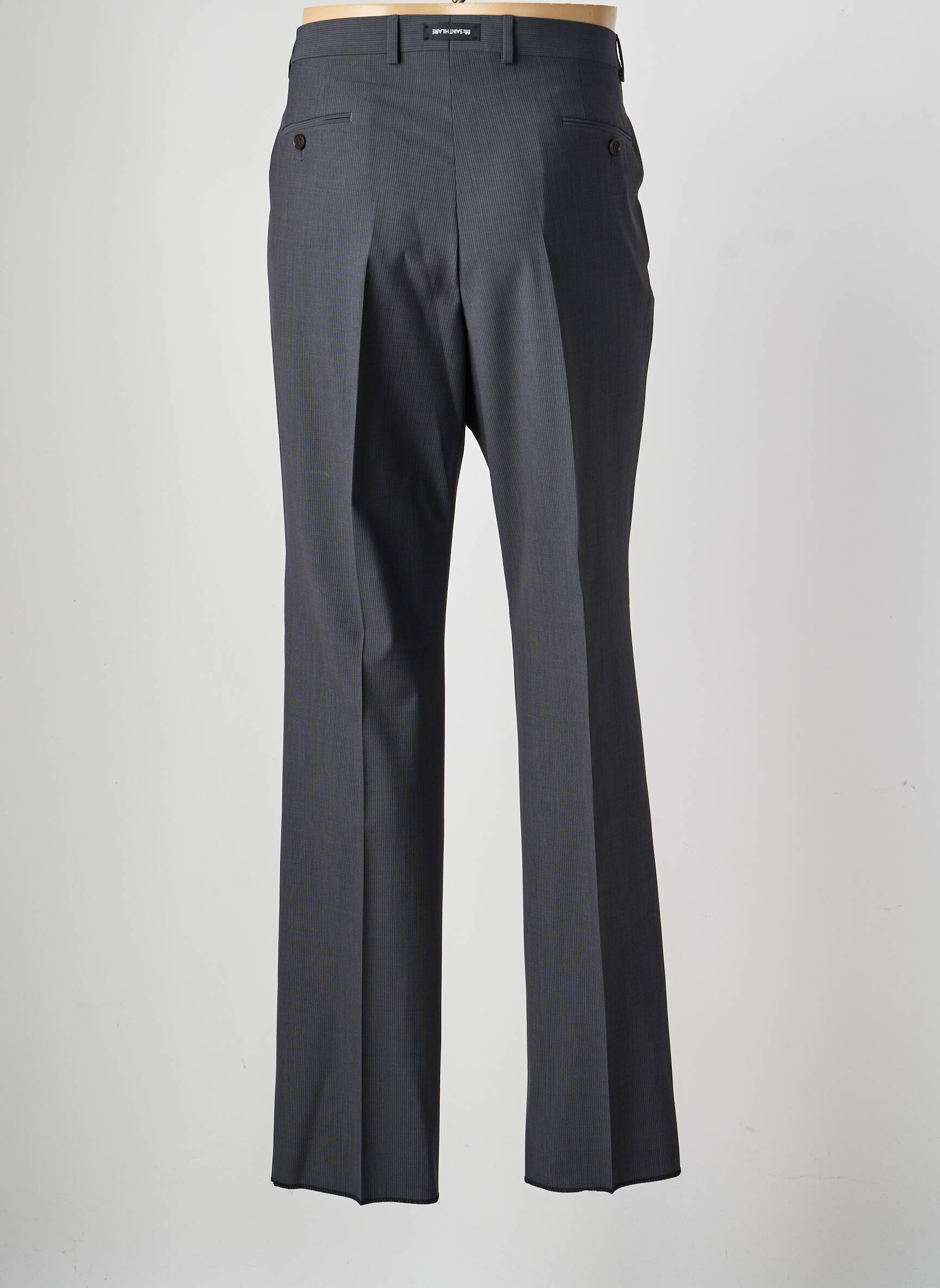 Pantalon drept țesătură poplin mărime normală gri SAINT HILAIRE bărbat