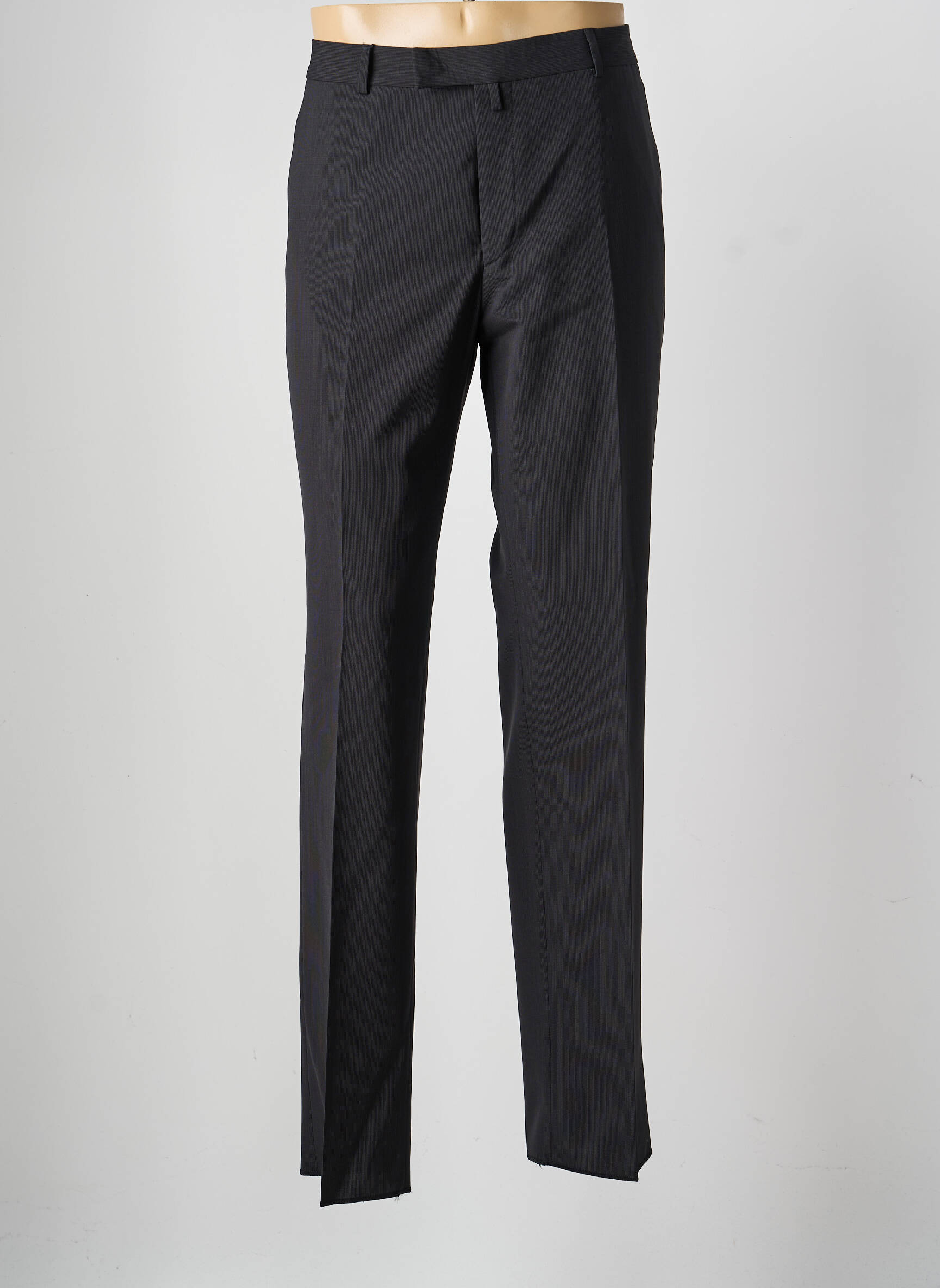 Pantalon drept țesătură poplin mărime normală negru SAINT HILAIRE bărbat