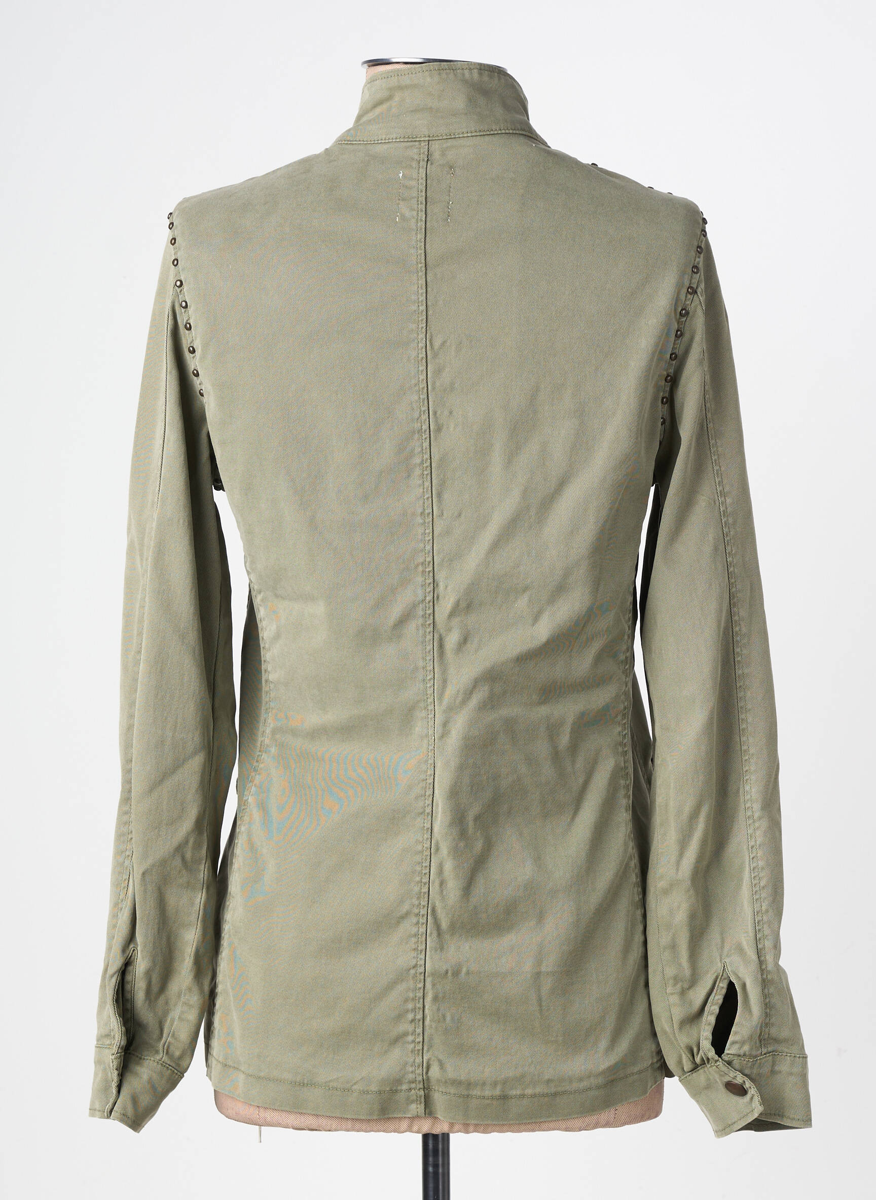 Jachete casual croială cambrată verde FIVE femeie