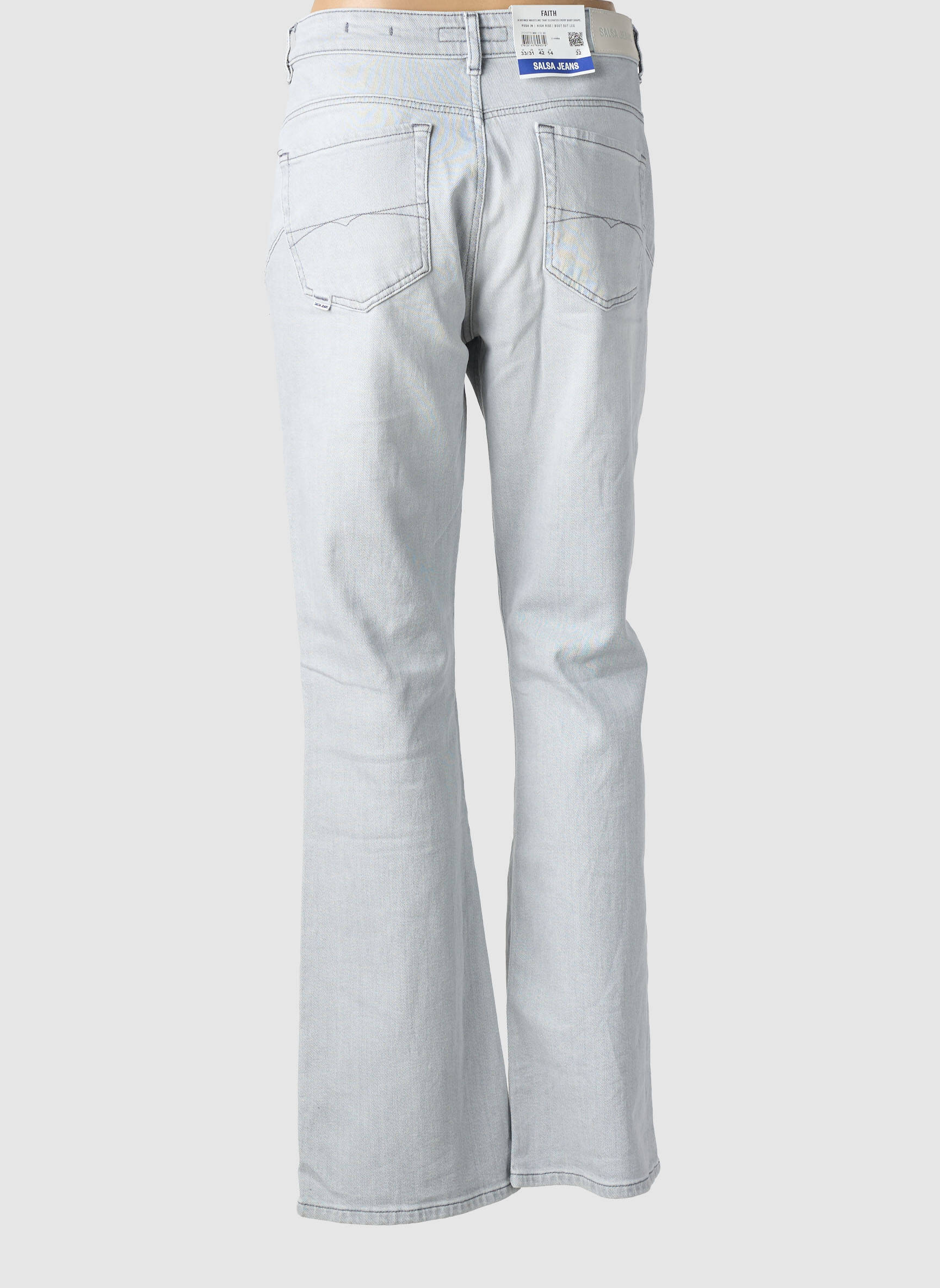 Blugi bootcut mărime normală mărime normală gri SALSA femeie