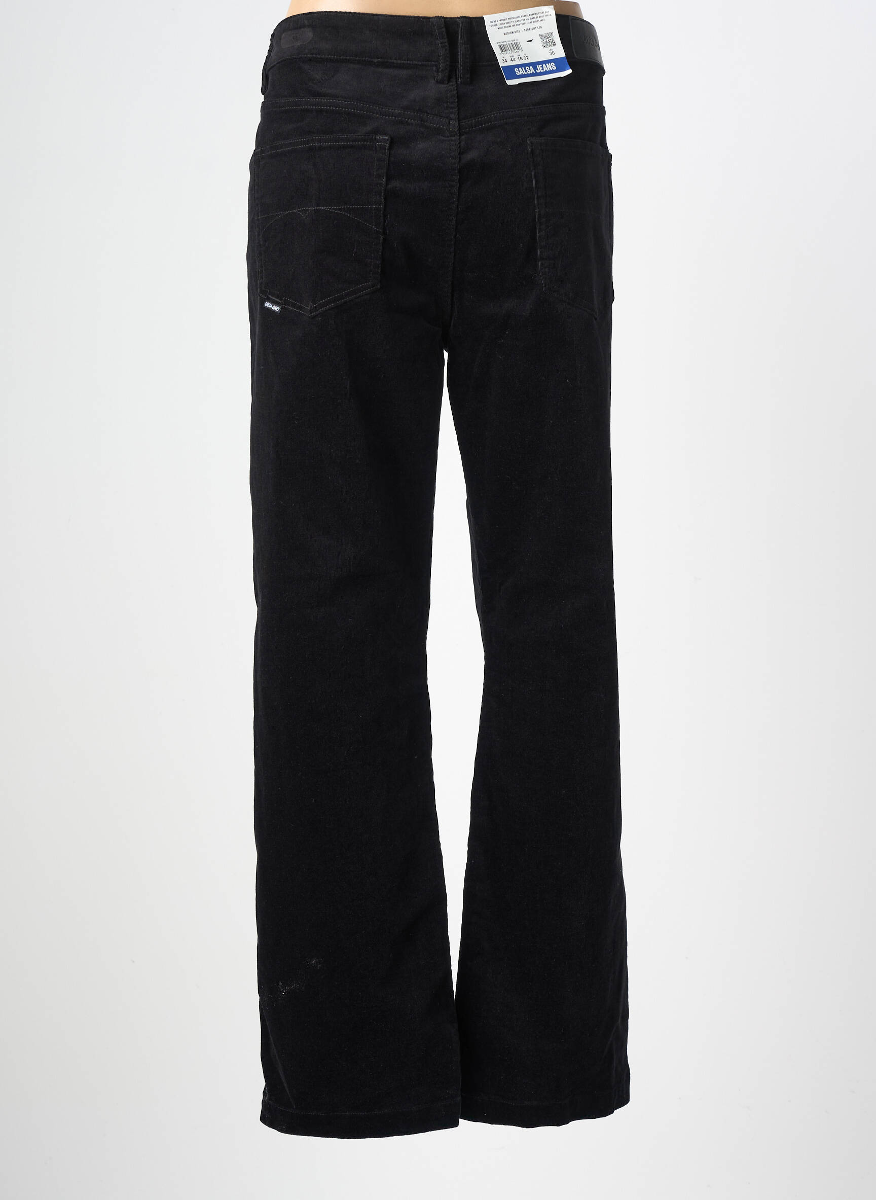 Pantalon drept elasticitate mărime normală negru SALSA femeie