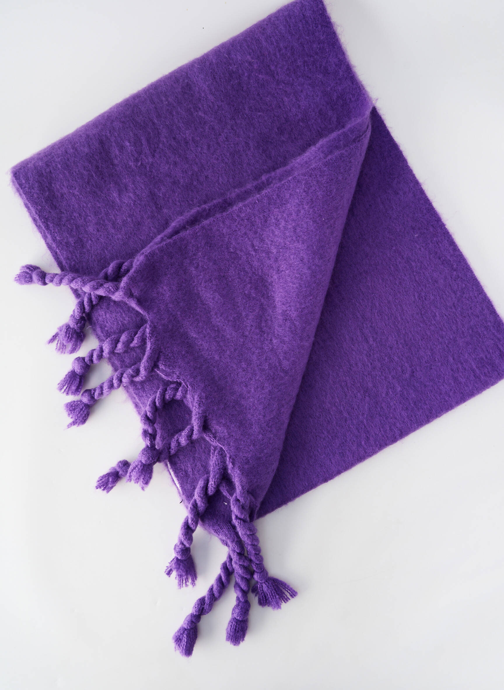 Eșarfă tricot tricot pufos violet LOLA CASADEMUNT femeie