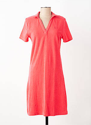 Rochie midi mâneci scurte mâneci scurte roșu DEAUVILLE & ARMOR-LUX femeie