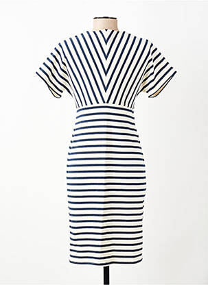 Rochie midi mâneci scurte mâneci scurte albastru SAINT JAMES femeie