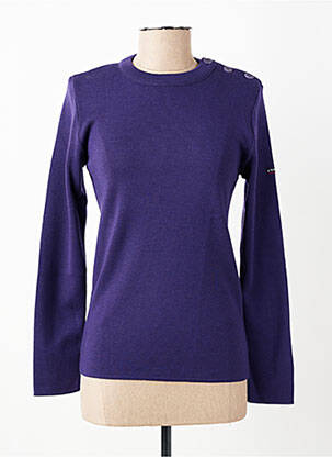 Pulover elasticitate mâneci lungi violet ARMOR LUX femeie