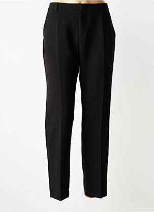 Pantalon drept țesătură crep mărime normală negru SIGNE NATURE femeie