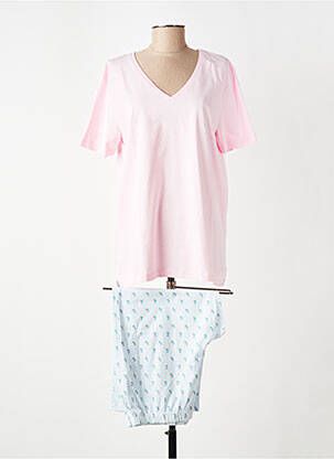 Pijama mâneci scurte roz ARMOR LUX femeie