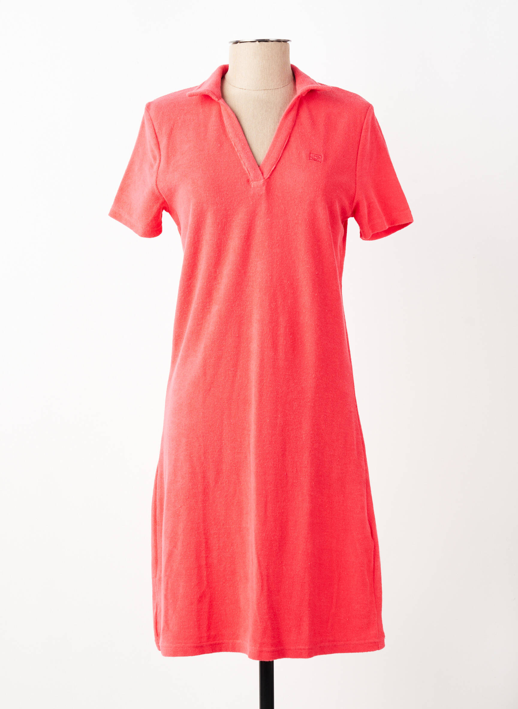 Rochie midi mâneci scurte mâneci scurte roșu DEAUVILLE & ARMOR-LUX femeie