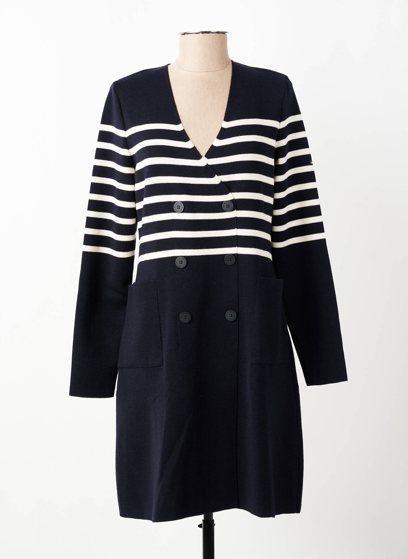Rochie midi mâneci lungi mâneci lungi albastru SAINT JAMES femeie