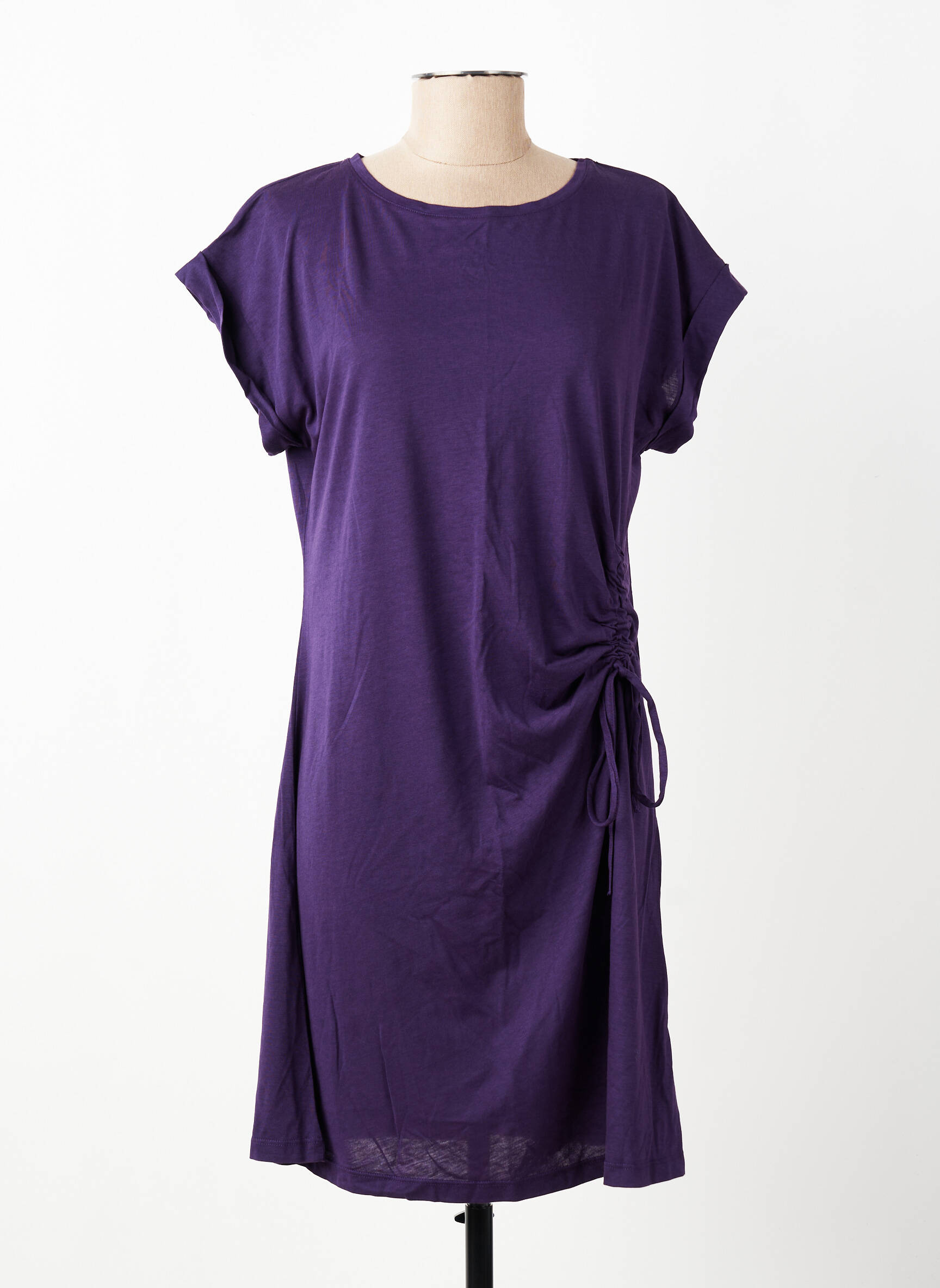 Rochie scurtă mâneci scurte mâneci scurte violet LA FEE MARABOUTEE femeie